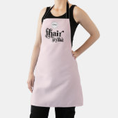 Blush Pink Employee Your Logo ヘアサロン エプロン (インサイチュ)