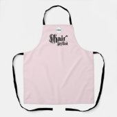 Blush Pink Employee Your Logo ヘアサロン エプロン (正面)