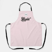 Blush Pink Employee Your Logo ヘアサロン エプロン (正面)