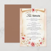 Blush pink enclosure cards  エンクロージャーカード (正面/裏面)