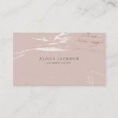 Blush Pink Faux Rose Gold Classy Personal Stylist 名刺 (正面)
