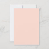 Blush Pink Flat Thank You Card サンキューカード (裏面)