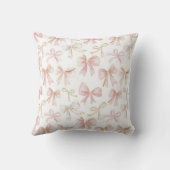 Blush Pink Floral  クッション (裏面)