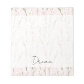 Blush Pink Floral  ノートパッド (正面)