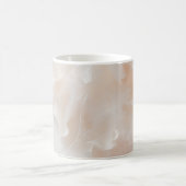 Blush Pink Floral Abstract Art Print | Soft Petal コーヒーマグカップ (中央)