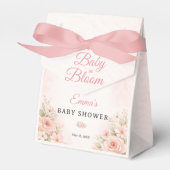 Blush Pink Floral Baby in Bloom  フェイバーボックス (正面サイド)