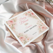 Blush Pink Floral Baby in Bloom Garden スタンダードカクテルナプキン