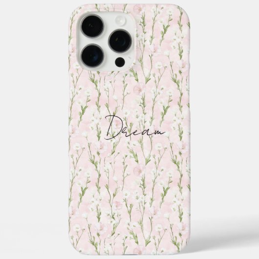 Blush Pink Floral  Case-Mate iPhoneケース (裏面)
