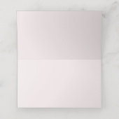 Blush Pink Floral Eucalyptus Dusty Blue Wedding プレイスカード (内部開封)