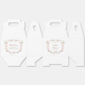 Blush Pink Floral Frame Baptism Gable フェイバーボックス (見開き)