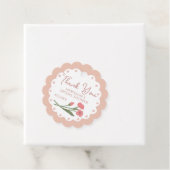 Blush Pink Floral Garden Whimsical Hand Painted フェイバータグ (インサイチュ)