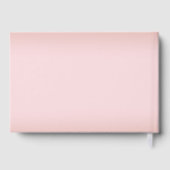 Blush Pink Floral Gold Tiara Quinceanera Welcome ゲストブック (裏面)