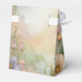 Blush Pink Floral Quinceanera Celebration フェイバーボックス (裏面サイド)