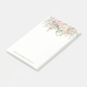 Blush Pink Floral Rosary Catholic  ポストイット (アングル)