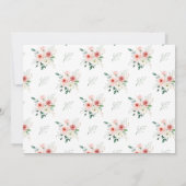 Blush Pink Floral Year Graduation Announcement 招待状 (裏面)