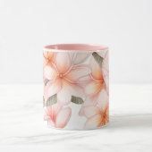 Blush Pink Frangipani Ceramic Combo Mug マグカップ (中央)