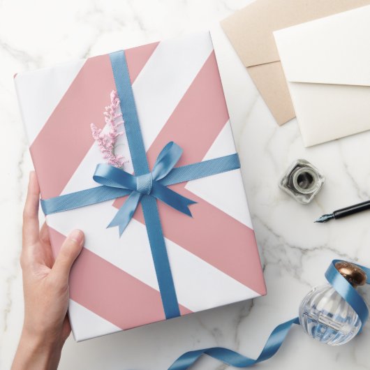 Blush Pink Geometric ラッピングペーパー (ギフト)