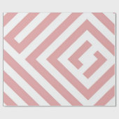Blush Pink Geometric ラッピングペーパー (フラット)