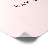 Blush Pink Glitter Confetti Personalized Welcome P ポスター (角)