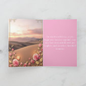 blush pink gold Folded Greeting Card カード (内部)