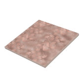 Blush Pink Gold Ginkgo Leaves Elegant Botanical 4 タイル (側面)