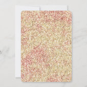 Blush Pink Gold Glitter Ombre 招待状 (裏面)