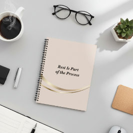 Blush Pink Gold Minimalist Notebook ノートブック