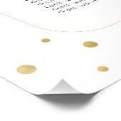 Blush pink gold peony floral wedding seating plan ポスター (コーナー)