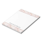 Blush Pink Gold Rose Petals ノートパッド (回転)