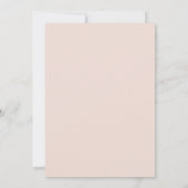 Blush Pink Graceful Spring Wedding 招待状 (裏面)