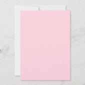 Blush Pink Gradient Photo Birthday Thank you card 招待状 (裏面)