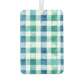 Blush Pink Green Glitter Stripes Christmas   カーエアーフレッシュナー (裏面)