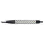 Blush Pink Green Glitter Stripes Christmas   ボールペン (正面)