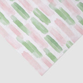 Blush Pink Green White Streaks Birthday 薄葉紙 (詳細)