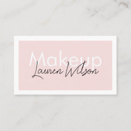  Blush Pink Hair, Makeup & Beauty Business Card 名刺