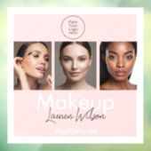  Blush Pink Hair, Makeup & Beauty Studio Branding  ウィンドウサイン (シート3)