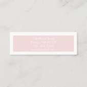 Blush Pink Hair, Makeup & Beauty Studio Mini スキニー名刺 (裏面)