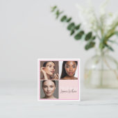  Blush Pink Hair, Makeup, Beauty Studio Square   スクエア名刺 (スタンド正面)