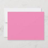 Blush Pink Hand Painted Stripe Border Note card 招待状 (裏面)