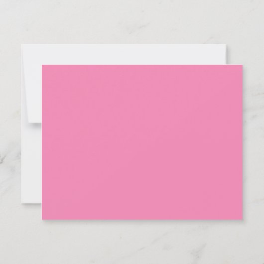 Blush Pink Hand Painted Stripe Border Note card 招待状 (裏面)