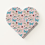 Blush Pink Insect Heart Notebookの特長 ノートブック (裏面)