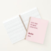 Blush pink inspirational quote writing ノートブック (内部)