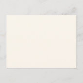 Blush Pink Lily Romantic Botanical Wedding インビテーションポストカード (裏面)