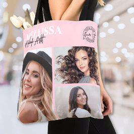 Blush Pink Logo Photo Makeup トートバッグ