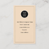 Blush Pink Logo QR Code Business Reward Punch ロイヤリティカード (裏面)