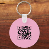Blush Pink Logo QR Code Promo Keychains キーホルダー (裏面)