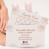 Blush Pink Loyalty Card for Salon & Beauty Artists ロイヤリティカード