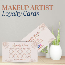 Blush Pink Loyalty Card for Salon & Beauty Artists ロイヤリティカード