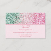 Blush Pink Luxury Aesthetic Candle Care 名刺 (裏面)