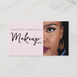 Blush Pink Makeup Artist Photo  名刺